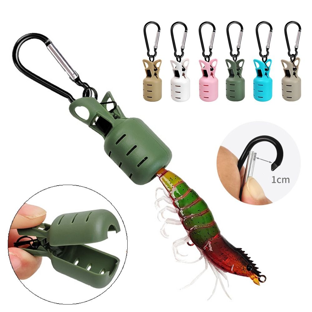 Fishing Hook Jig - 耐久性のあるカラビナ付きイカ釣りタックルユニバーサルウェブフットタコカバーイギフックカバー釣りアクセサリー