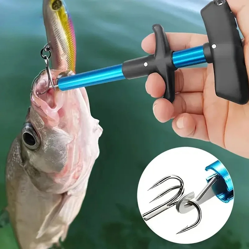Fishing Hook Remover - 釣り針外しツール 1個 釣りルアー外し アルミチューブ製 フックデタッチャー ポータブル