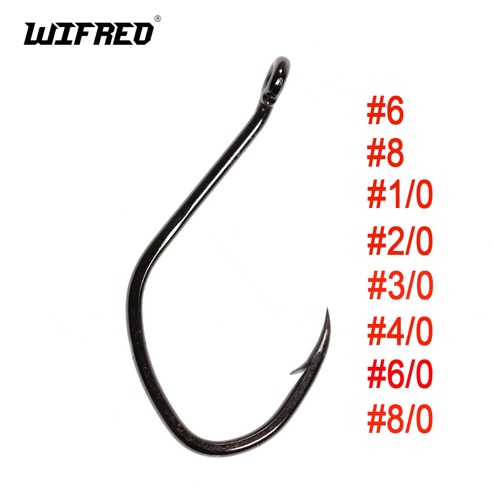 Fishing Hook Assortment - Wifreo 20 個 V シェイプナマズフックオフセット有刺鉄線シーバス釣りフック 8