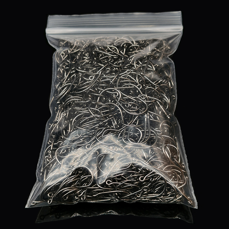 Fishing Hook Assortment - 200 個釣りフックアイドサークルジグヘッドフック 3 # -12 #