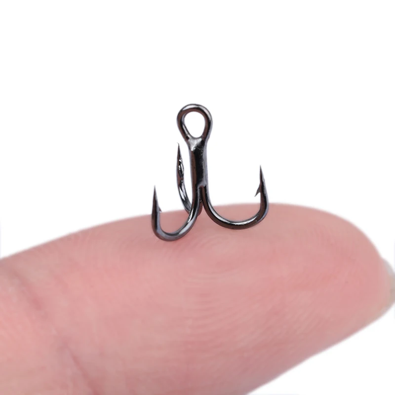 Fishing Hook Assortment - 新しい 10 個 3x 強力なスーパーシャープラウンドトレブルフック​​防錆高炭素鋼 10-18