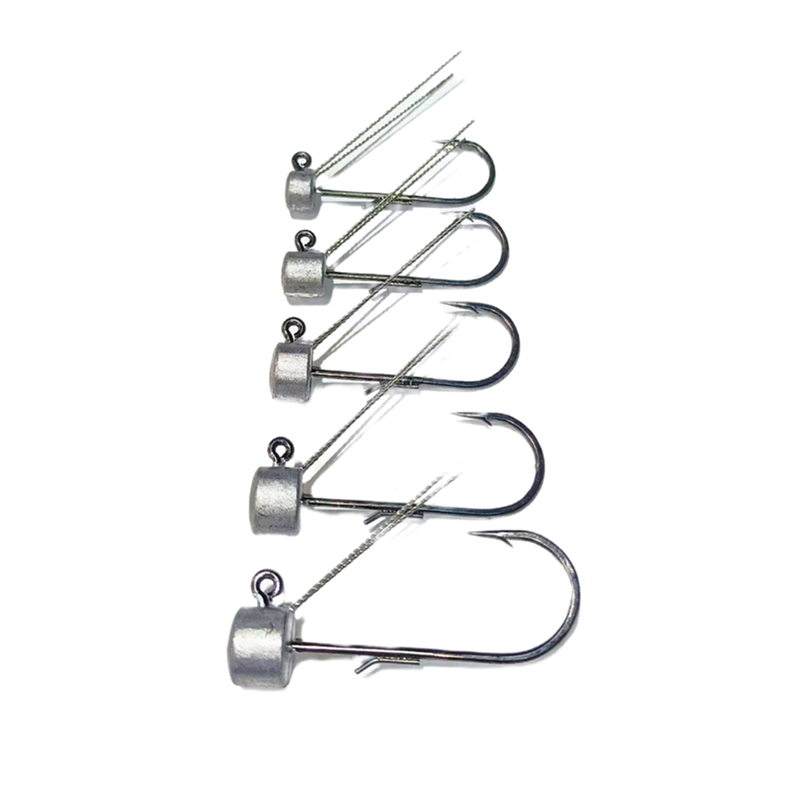 Fishing Hook Weedless - 10 個 * 釣りキノコ形状ネッドリグリードヘッドウィードレスフックジグ餌ジグヘッド釣りフック