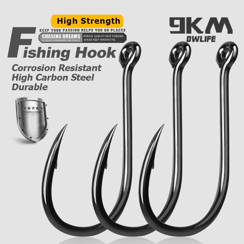 Fishing Hook Barbless - 9KM イセアマ釣り針 50～200個入り コイ釣り針 海釣り サークルフック