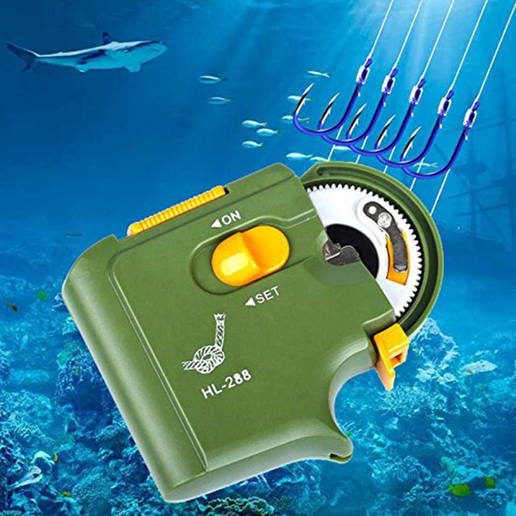 Fishing Hook Size - フィッシュフック結束機 HL-288 モデル 3 高インデックスプラスチック防水設計、釣り用の複数のフックサイズ設定付き