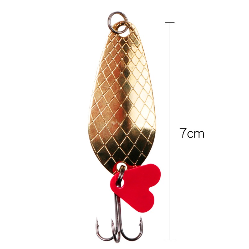 スプーンフィッシングルアー,リジッドメタルベイト,スパンコー - Fishing Hook Treble のレビューと価格