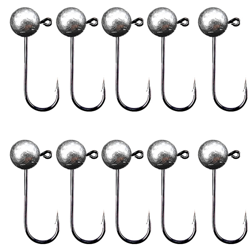 10 ピース/ロットジグヘッド釣りフック 1 グラム 2 グ - Fishing Hook Barbless のレビューと価格