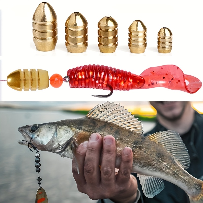 卸売50個入りゴールデンカッパーシンカー鯉釣り用バックジグヘ - Fishing Hook Jig のレビューと価格