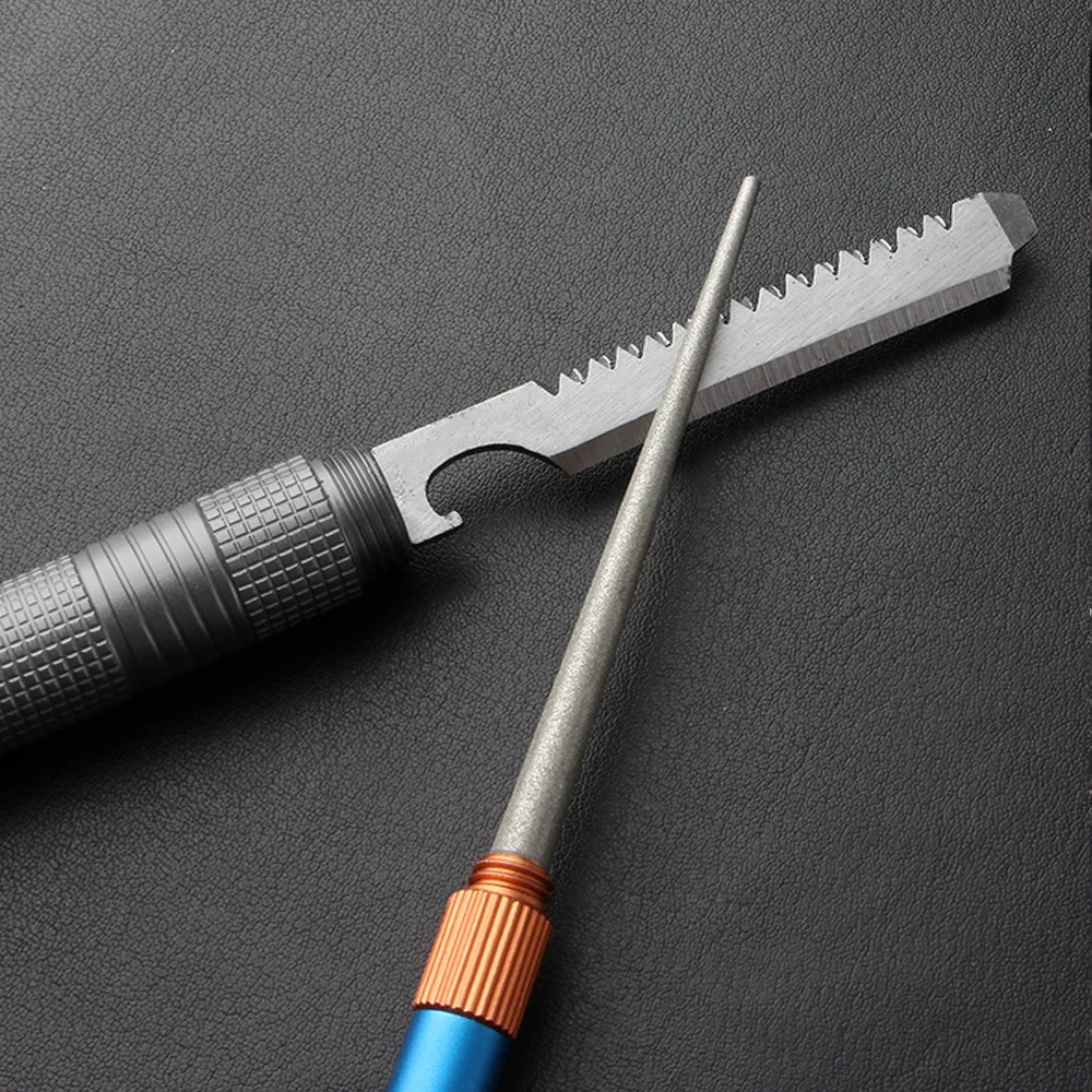 屋外マットミニ EDC ナイフ研ぎロッドステンレス鋼エメリー - Fishing Hook Sharpener のレビューと価格