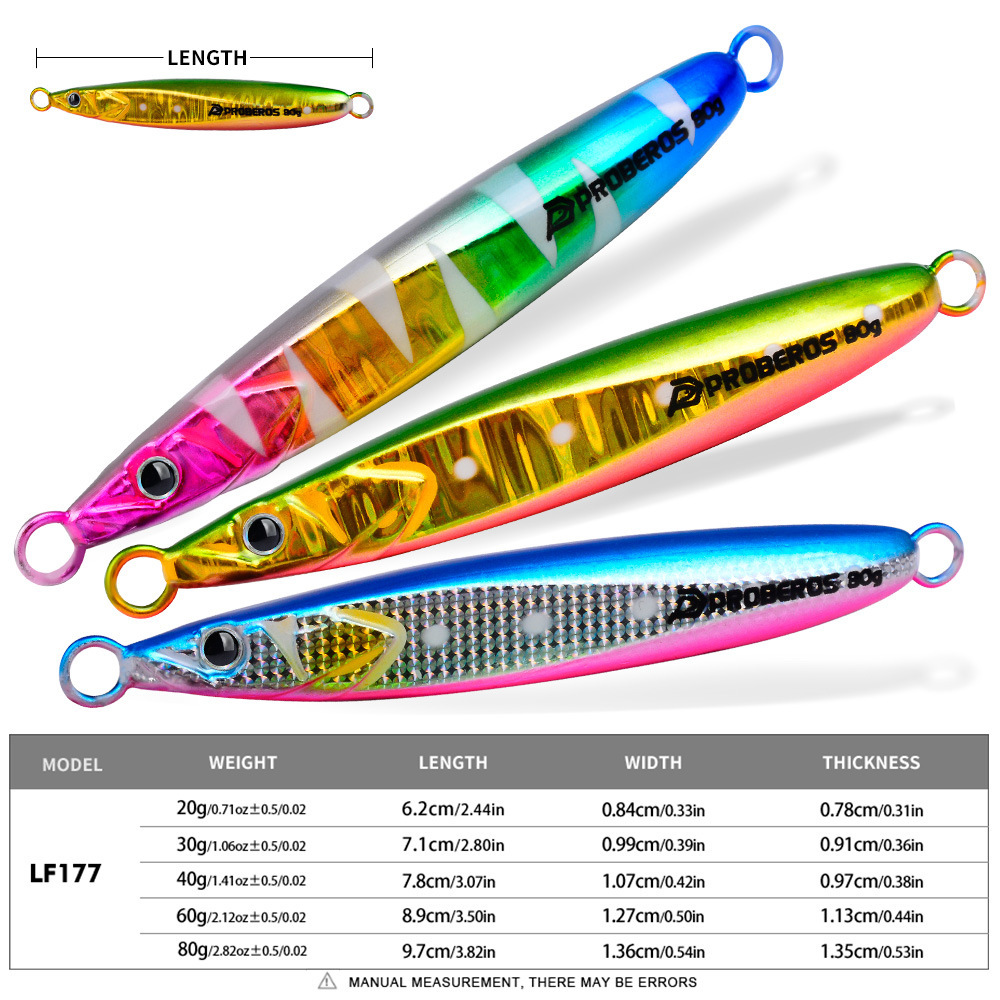 LHFSH 発光メタルジグ釣りルアー ハードベイト 20g- - Fishing Hook Treble のレビューと価格