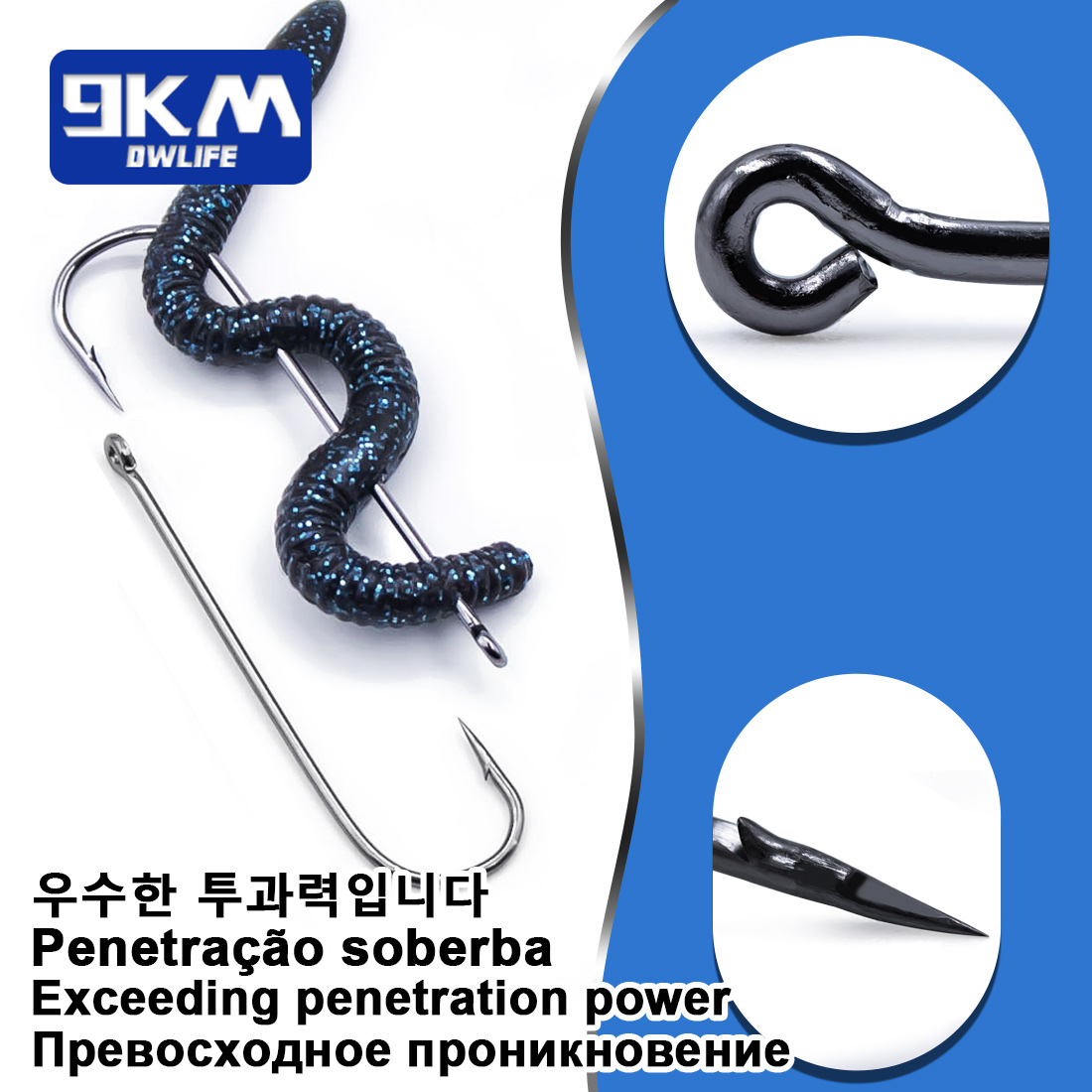 釣り針 ロングシャンクフック バーブ付きアバディーンフック  - Fishing Hook Barbless のレビューと価格