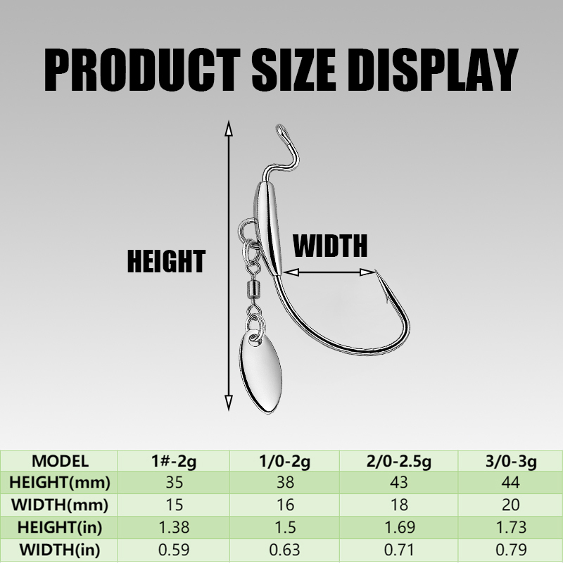 [TUODIAO] クランクフック ジグヘッドセット ウィー - Fishing Hook Weedless のレビューと価格