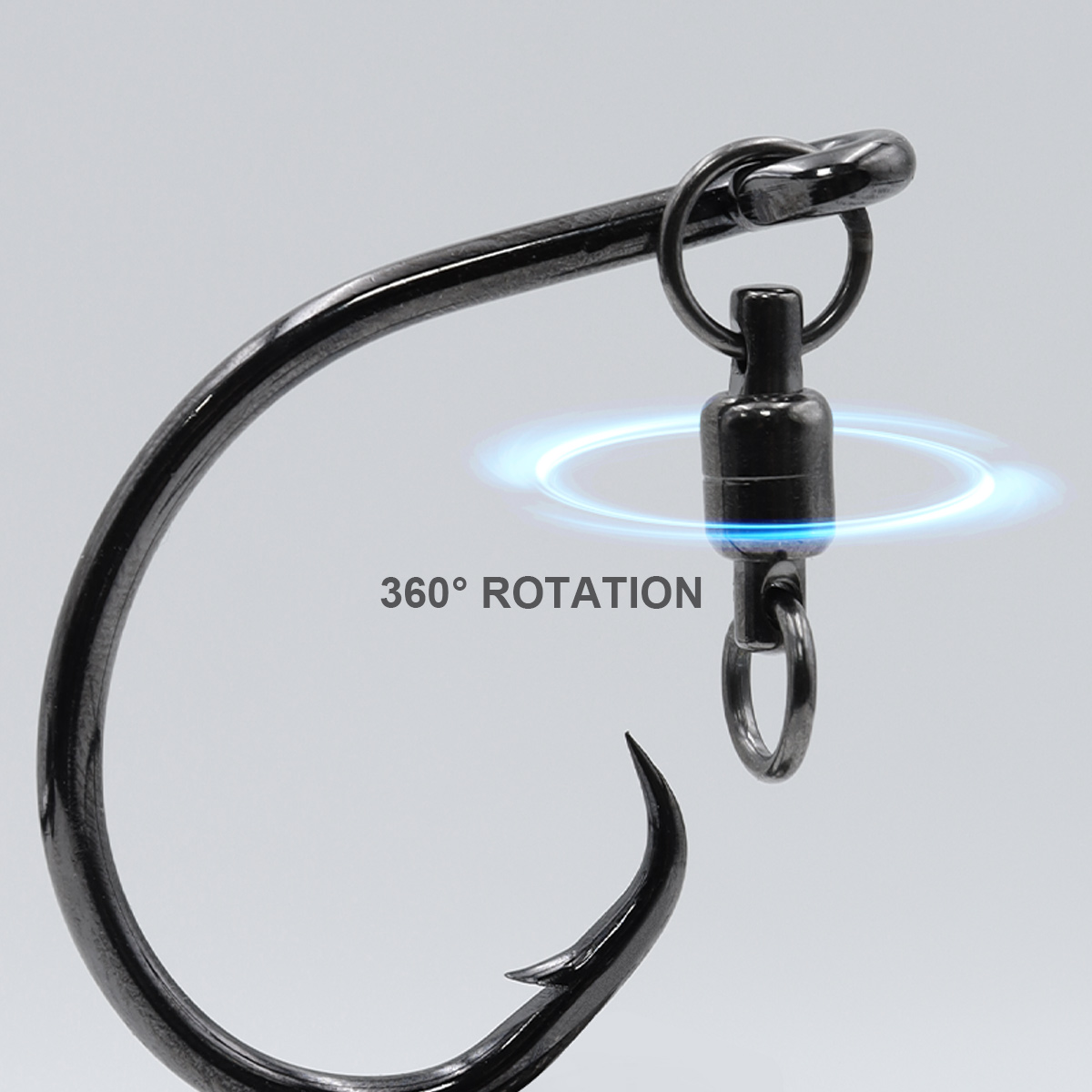 ZYZHE 3/6/9個入りサークルフック スイベルリング付 - Fishing Hook Barbless のレビューと価格