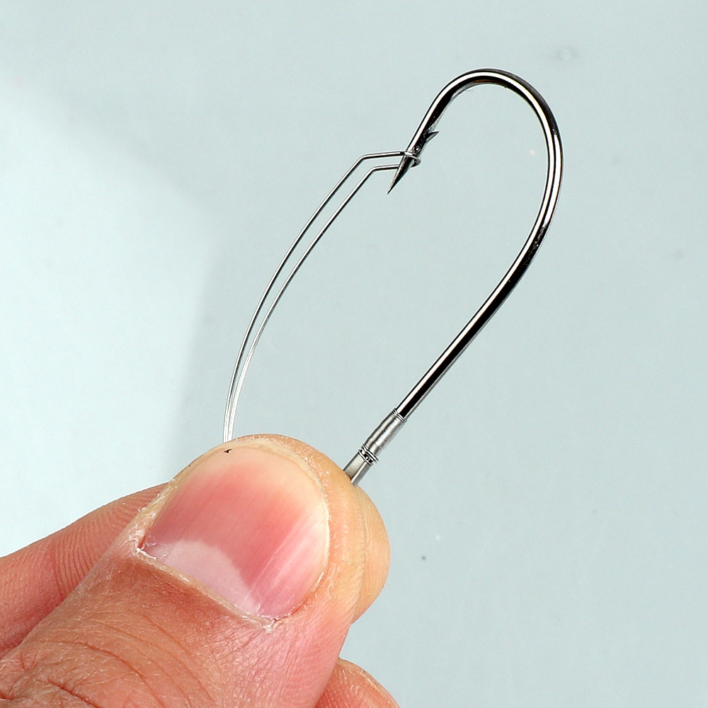 10 ピース/箱釣り奇抜なウィードレスフック有刺鉄線フィッシ - Fishing Hook Weedless のレビューと価格