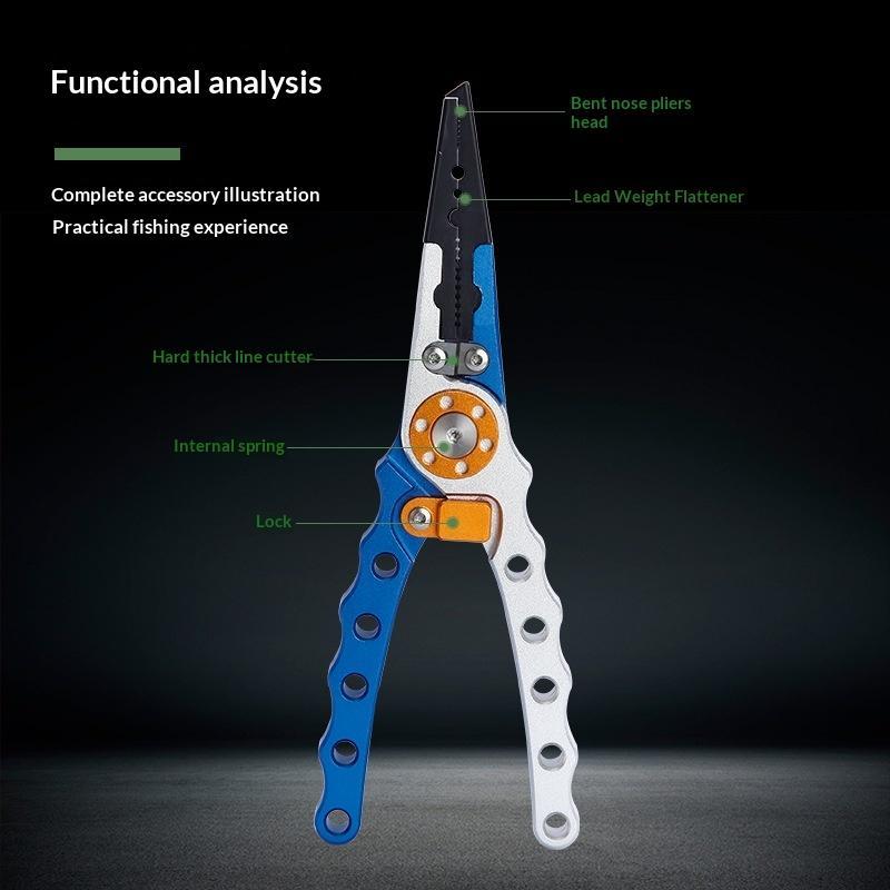 アルミニウム合金製フィッシングプライヤー、人間工学に基づいた - Fishing Hook Remover のレビューと価格