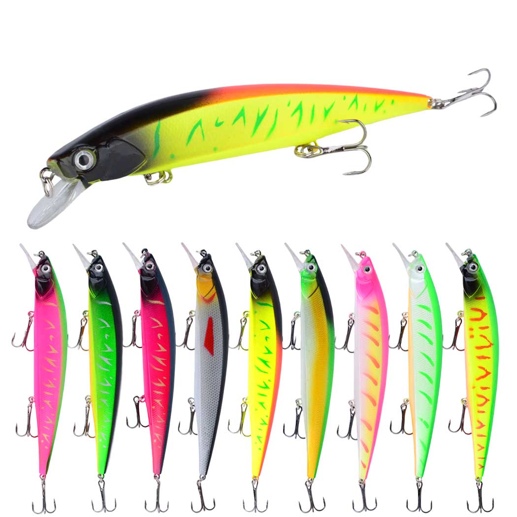 1pc 14cm/20g プラスチック製シミュレーションルア - Fishing Hook Treble のレビューと価格
