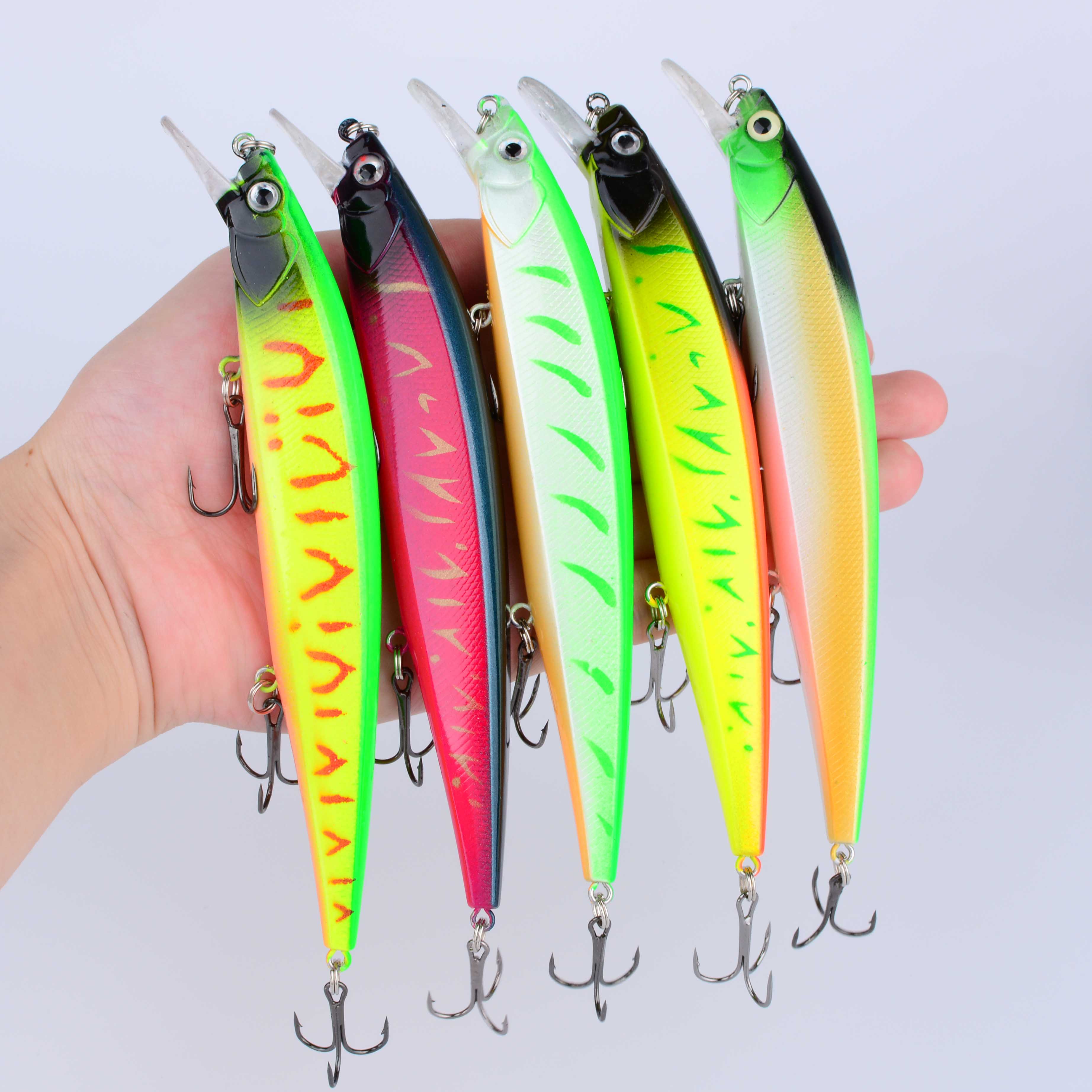 1pc 14cm/20g プラスチック製シミュレーションルア - Fishing Hook Treble のレビューと価格