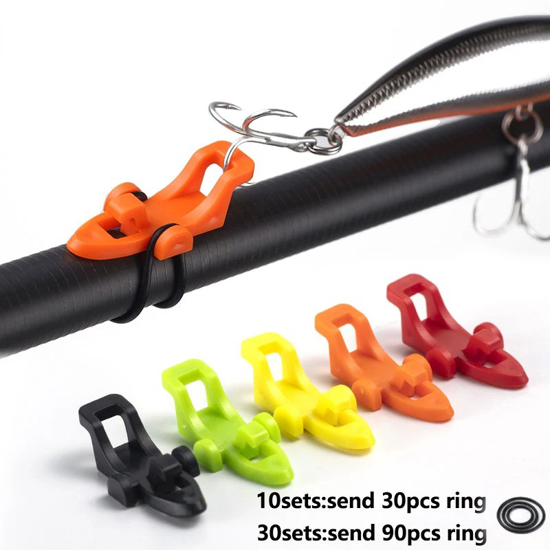10-30 個釣り竿ポールフックキーパールアーベイトホルダー - Fishing Hook Jig のレビューと価格