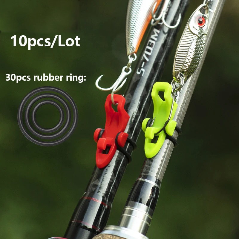 10-30 個釣り竿ポールフックキーパールアーベイトホルダー - Fishing Hook Jig のレビューと価格